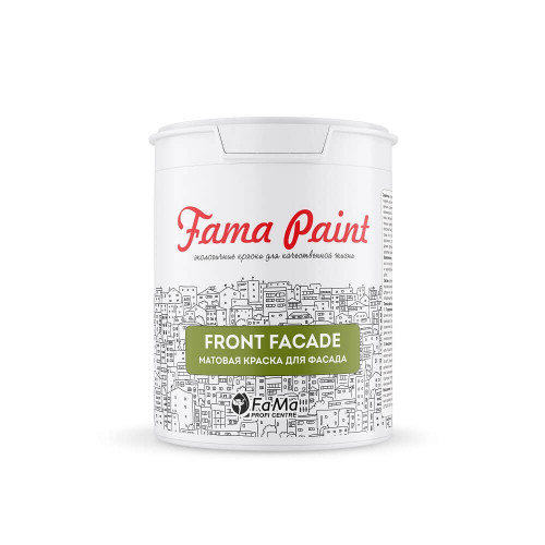 Матовая краска для фасада FRONT FACADE FAMA PAINT Матовая краска для фасада FRONT FACADE FAMA PAINT